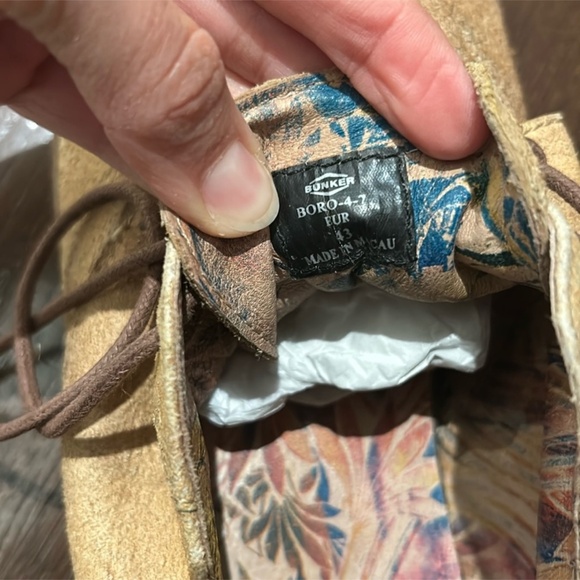 Bunker leather shoes - real leather size USA 10 - Picture 7 of 7